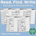 Blends Read Find Write No Prep Pack
