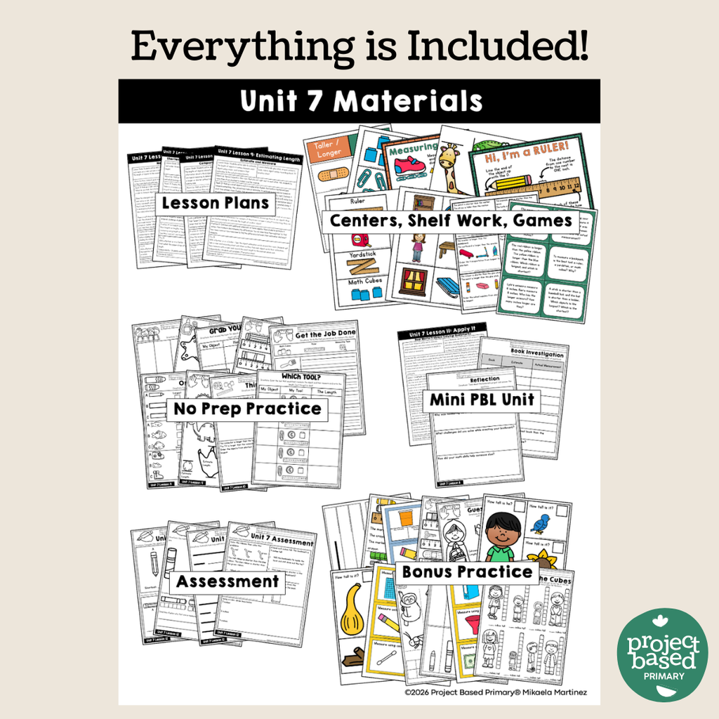Good at Math® First Grade Unit 7: Measurement & Length