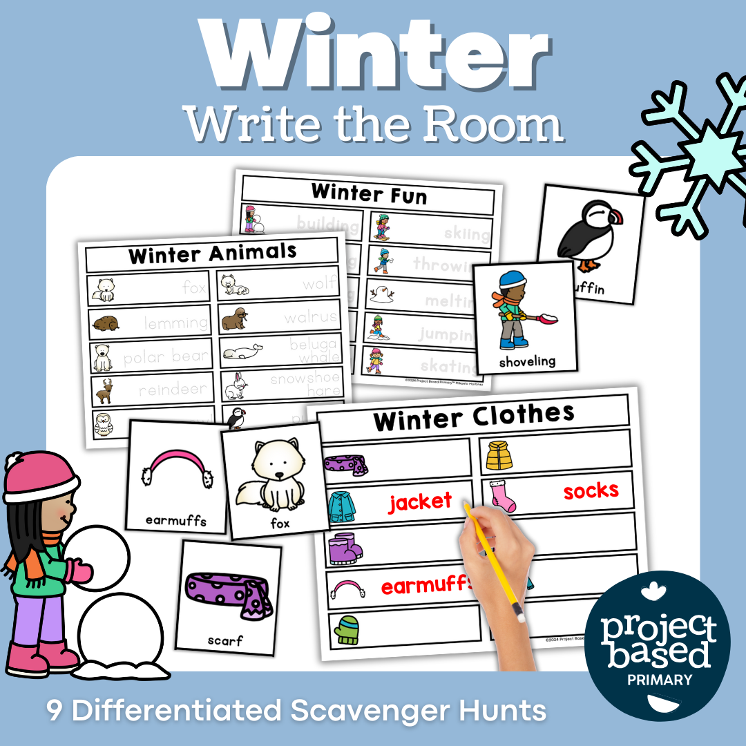 Winter Write the Room Scavenger Hunt