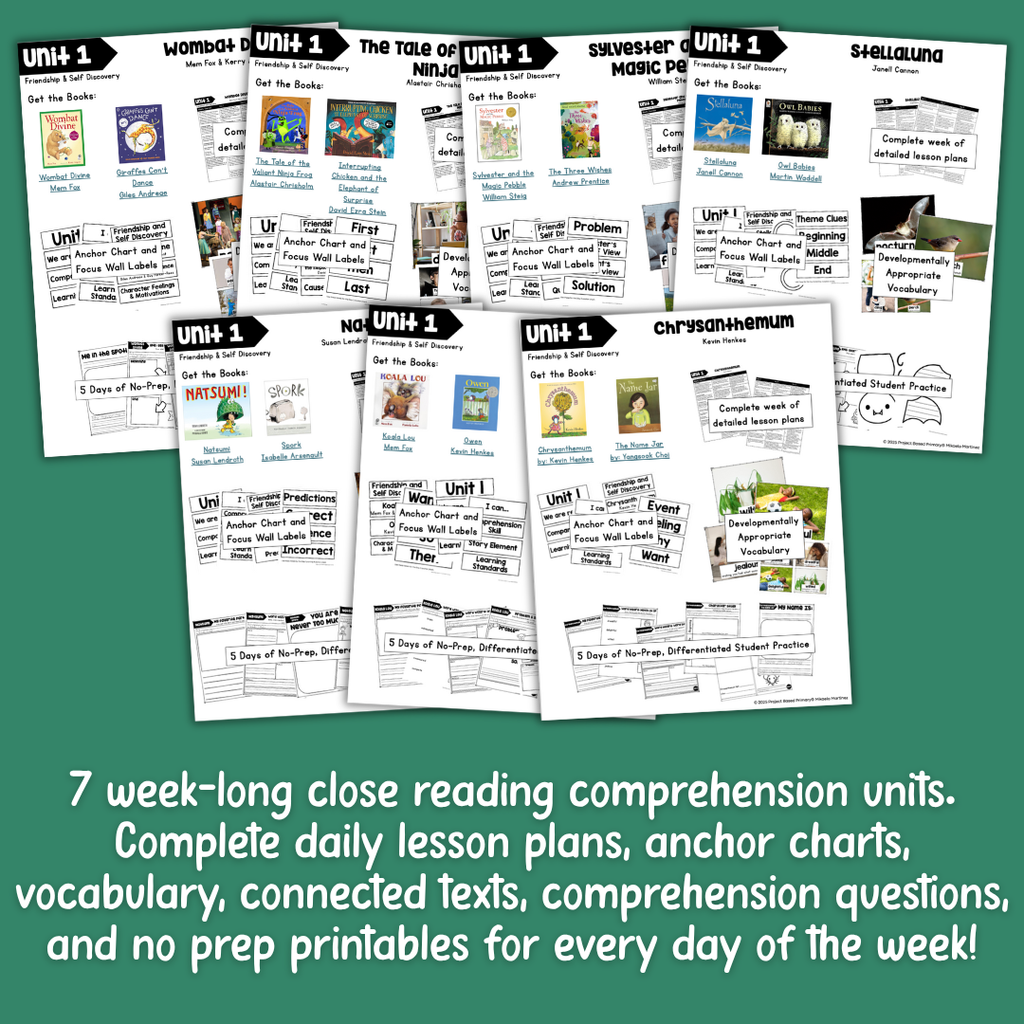 Unit 1: Friendship & Self Discovery Belonging in Books™ Bundle