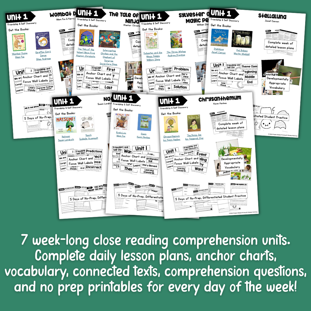 Unit 1: Friendship & Self Discovery Belonging in Books™ Bundle