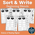 Blends Sort and Write No Prep Pack