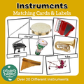 Montessori Instrument Matching Cards (Safari Ltd Toob Compatible)