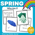 Spring Who Am I? Rhyming Riddle Game