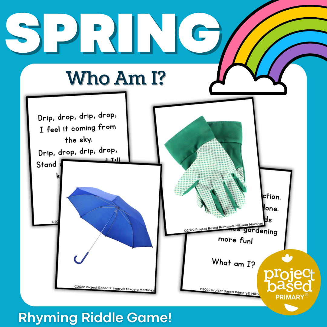 Spring Who Am I? Rhyming Riddle Game