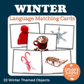 Winter Language and Vocabulary Matching Cards