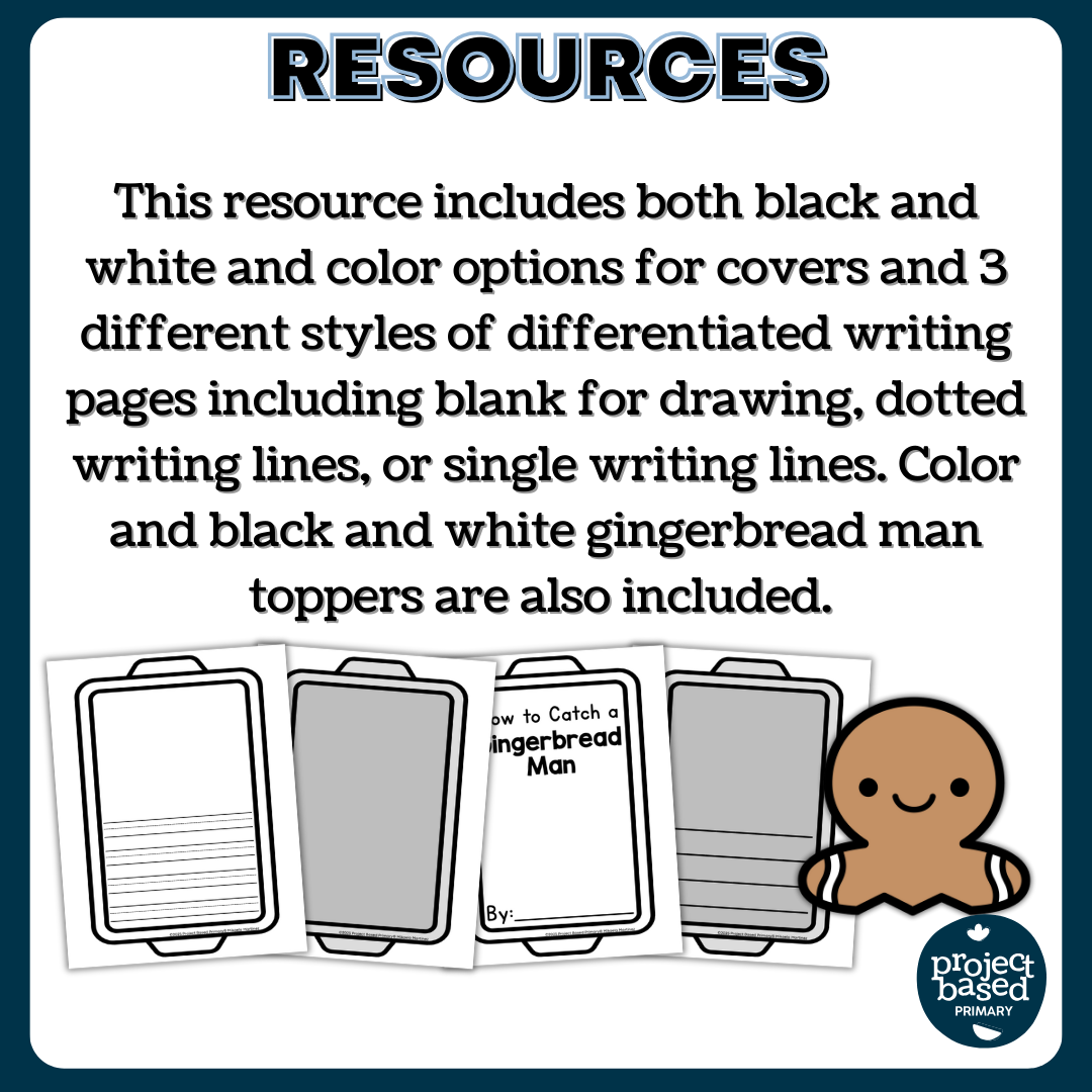 How to Catch a Gingerbread Man Differentiated Writing Craftivity