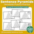 Decodable Sentence Fluency Pyramids Set 10 R-Controlled Vowels