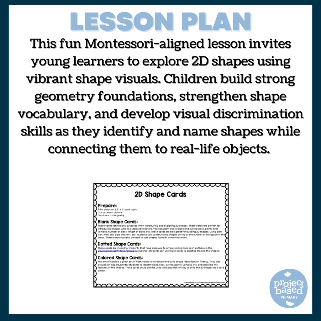 2D Shape Flash Cards, Posters, Tracing Cards, Play Doh Mats