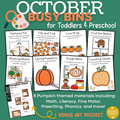 October Busy Bins Toddler - Preschool Low Prep Pumpkin Centers