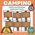 Camping Letter and Number Pathway Cards Alphabet Tracing and Number Formation