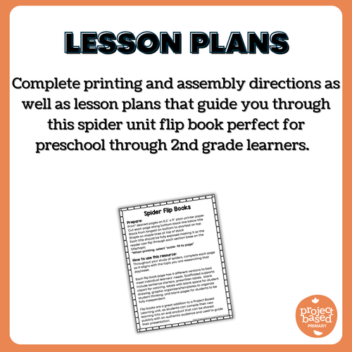 All About Spiders Flip Book