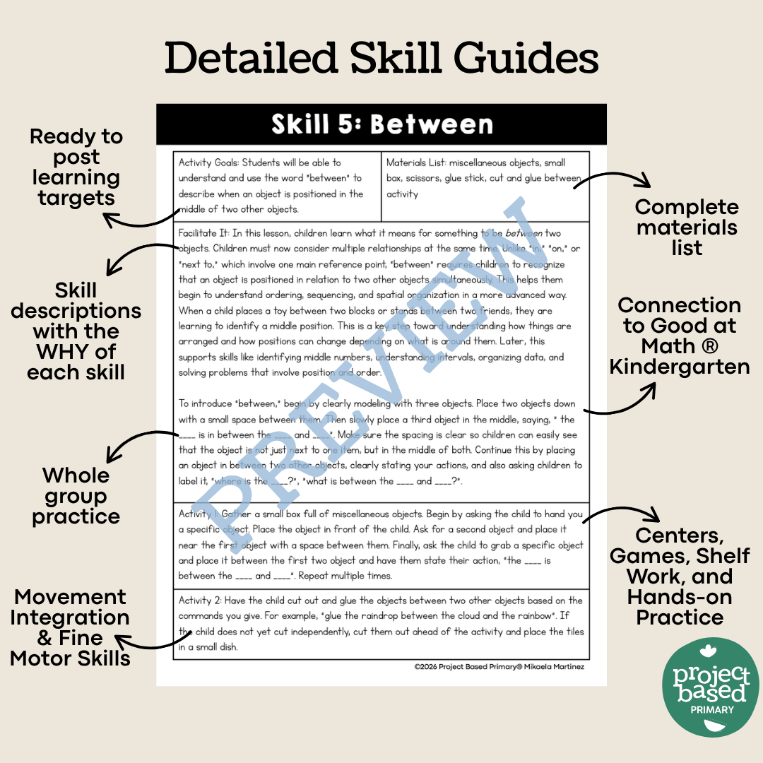 Good at Math® Foundations Unit 1: Spatial Awareness