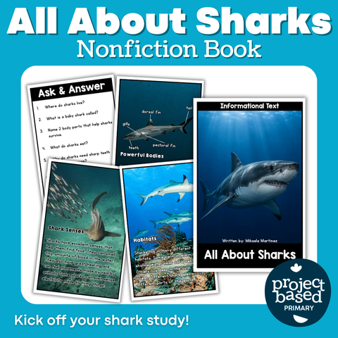 All About Sharks Nonfiction Book