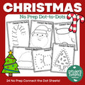 Christmas Dot-to-Dot Connect-the-Dot No Prep Pack