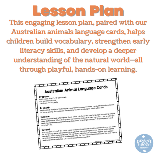 Australian Animal Matching Cards