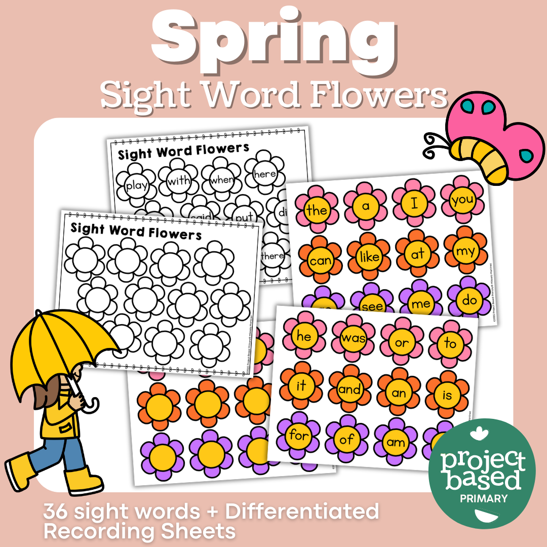 Spring Sight Word Flowers