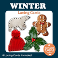 Winter Lacing Cards