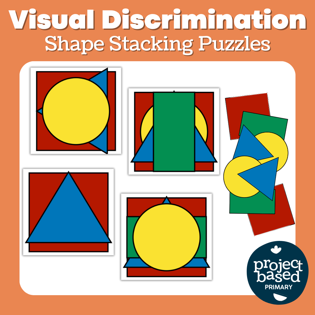 Shape Stacking Puzzle Cards