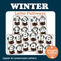 Winter Letter Mats Uppercase and Lowercase