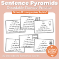 Decodable Sentence Fluency Pyramids Set 12 Long e /ee/ and /ea/