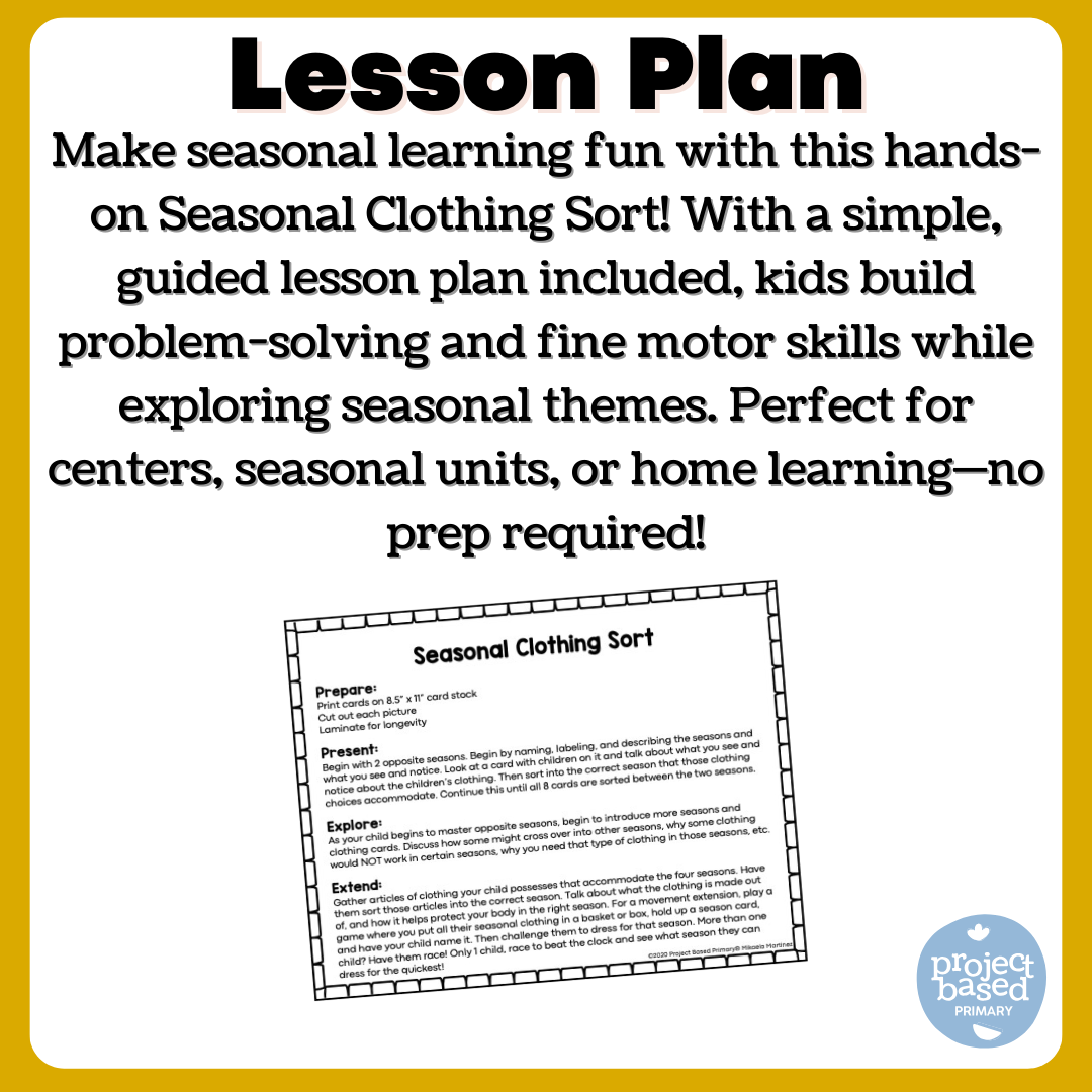 Seasonal Weather Clothing Sort