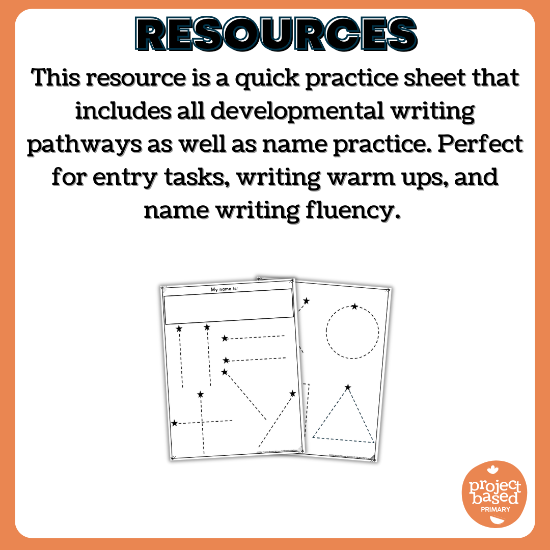 Prewriting Pathway Quick Practice Sheet