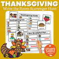Thanksgiving Write the Room Scavenger Hunt