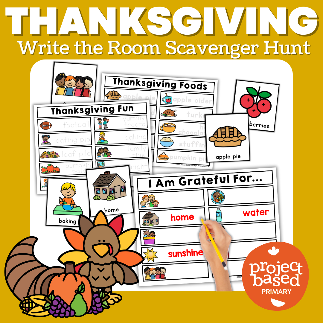 Thanksgiving Write the Room Scavenger Hunt