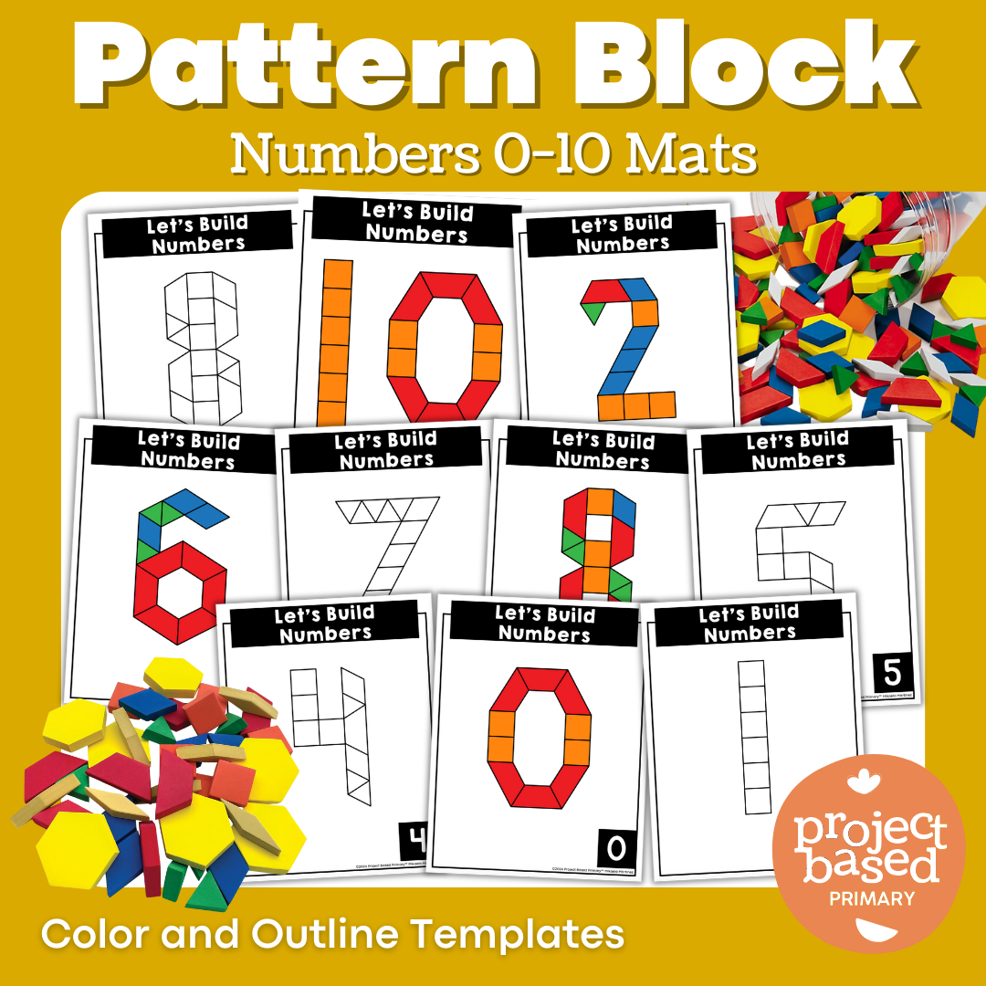 Numbers 0-10 Pattern Block Mats