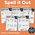 CVC Word Family Spelling No Prep Pack