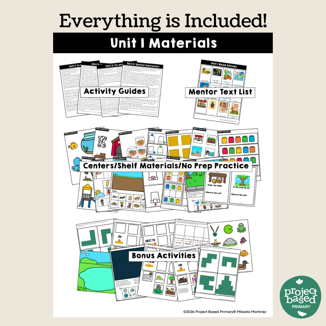 Good at Math® Foundations Unit 1: Spatial Awareness