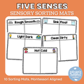 Sensory Five Senses Sorting Mats