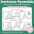 Decodable Sentence Fluency Pyramids Set 14 Long i /ie/ and /igh/