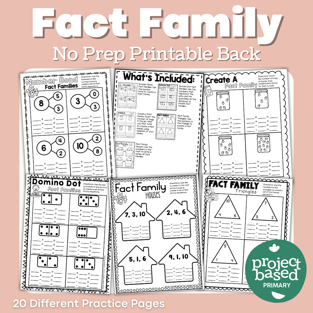 Fact Family No Prep Pack
