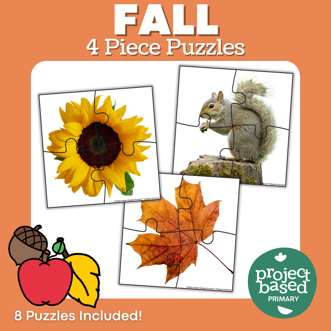 Fall 4 Piece Jigsaw Puzzles