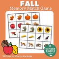 Fall Memory Match Game