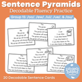 Decodable Sentence Fluency Pyramids Set 15 /oo/, /ew/, /ui/, /ue/, /ou/