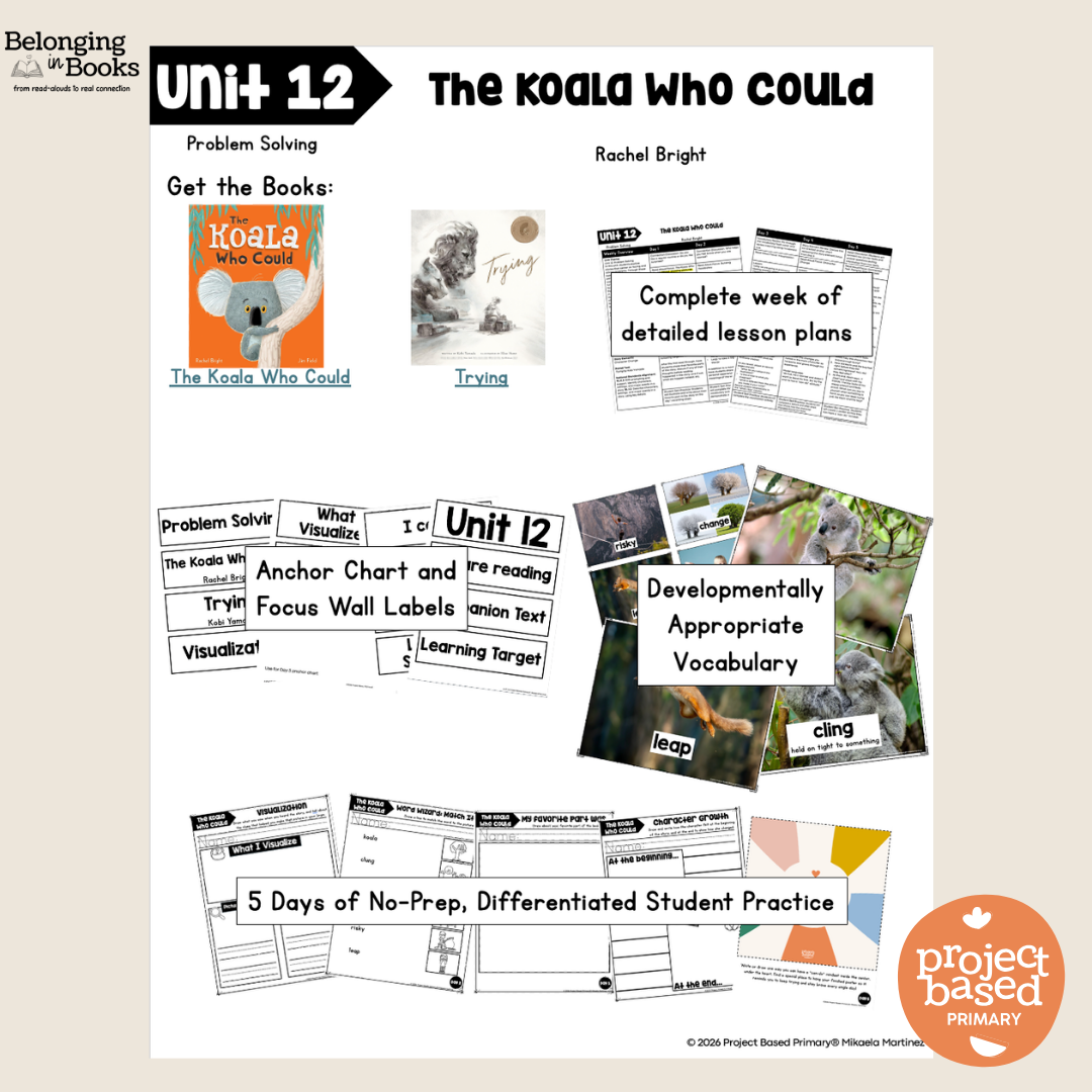 The Koala That Could Belonging in Books™ Reading Comprehension Week-Long Unit