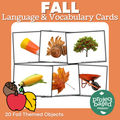 Fall Language and Vocabulary Cards