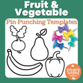 Fruit and Vegetable Themed Pin Punching