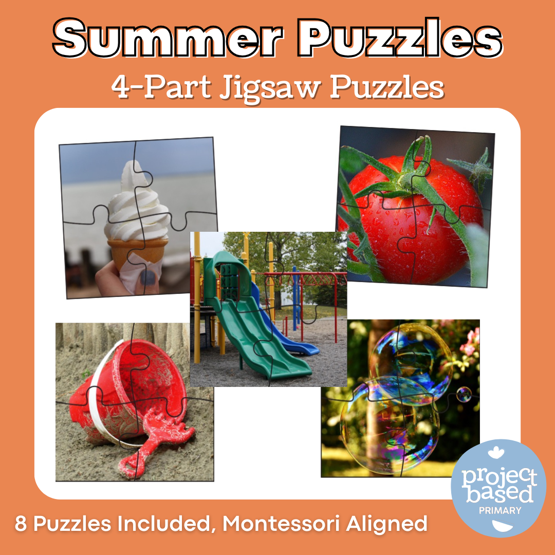 Summer 4 Piece Jigsaw  Puzzles
