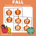 Fall Pumpkin Number Pathway Cards