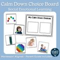 Calm Down Choice Board | Social Emotional Learning