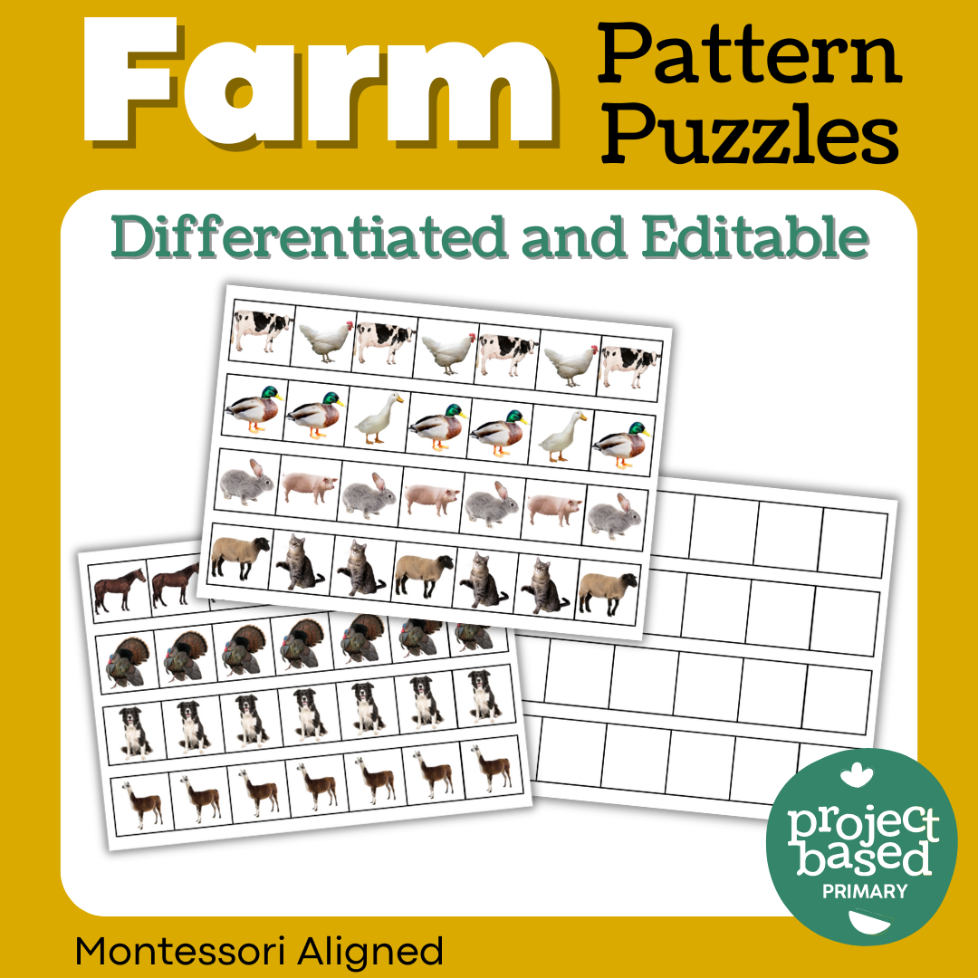 Farm Themed Pattern Building and Sequencing – Project Based Primary