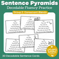 Decodable Sentence Fluency Pyramids Set 2 Consonant Blends