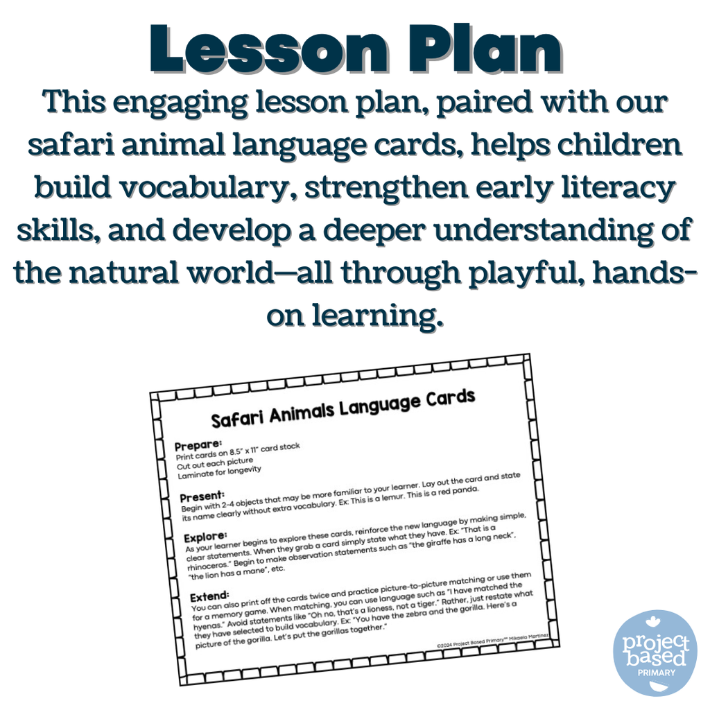 Safari Animal Matching Cards