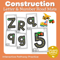 Construction Letter and Number Road Mats