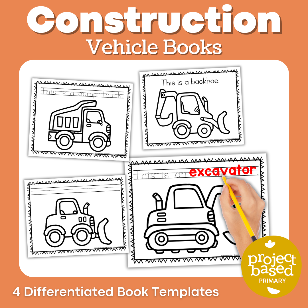 Construction Vehicle Book Templates