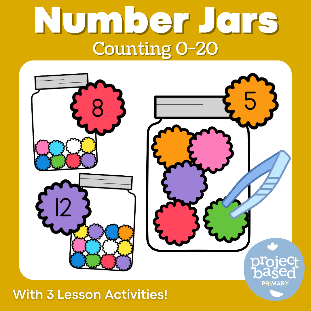 Number Jars Counting 0-20